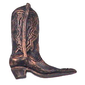 Boot Knob (Medium Facing Right) in Bronze Rubbed