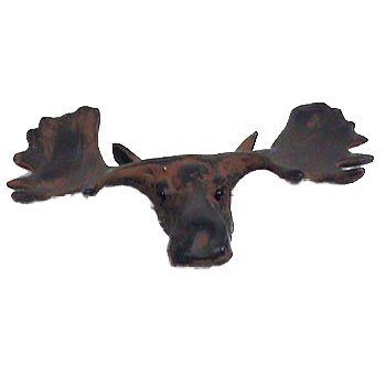 Moose Head Knob (Small) in Brushed Natural Pewter