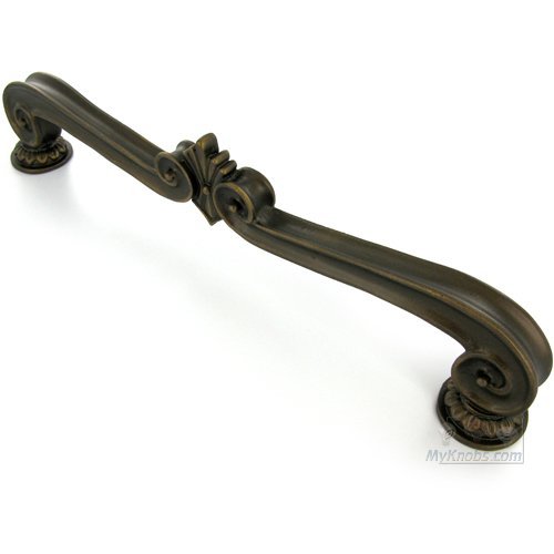 Corinthia 12" Center Oversized Pull in Pewter with Copper Wash