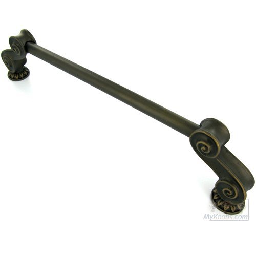 Corinthia 12" Center Oversized Pull in Bronze with Black Wash