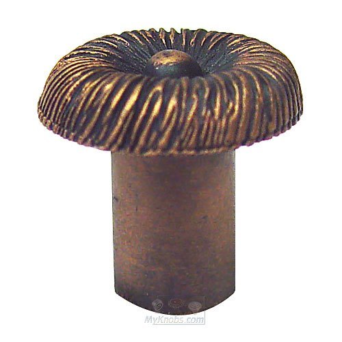 Windswept Small Knob in Black with Chocolate Wash
