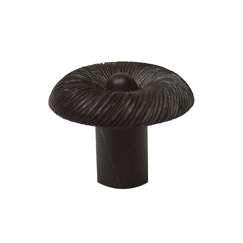 Windswept Large Knob in Pewter with Terra Cotta Wash