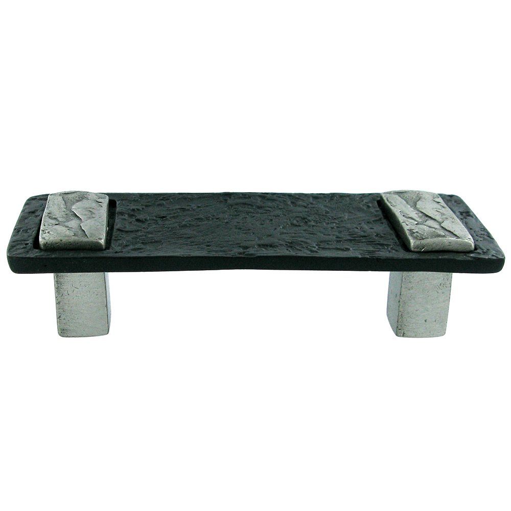 Breakwater Pull in Black with Satin Pewter