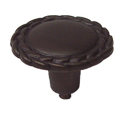 Lariat Large Knob in Black with Bronze Wash