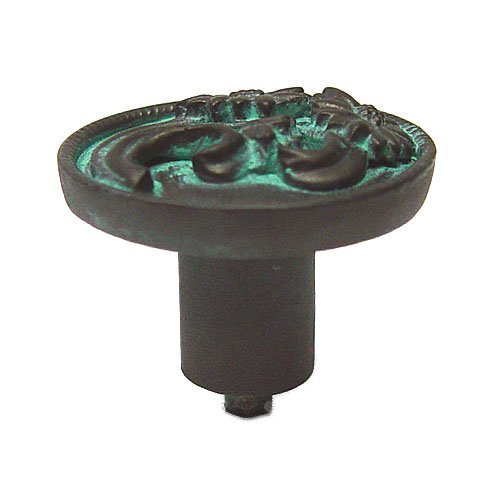 Daisy Left Knob in Black with Steel Wash