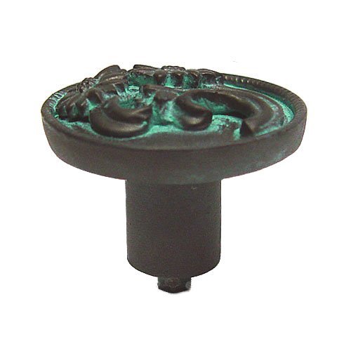 Daisy Right Knob in Black with Cherry Wash