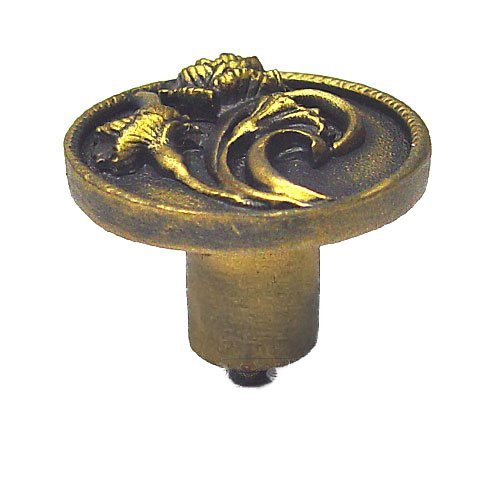 Carnation Left Knob in Bronze Rubbed