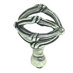 Mai Oui Knob - Large in Pewter Bright