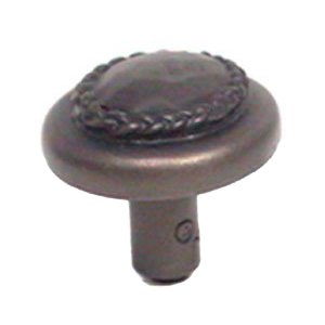 Bandalier Knob - 1 1/2" in Black with Chocolate Wash