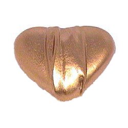 Hannah Heart Knob - 1 1/2" in Bronze Rubbed