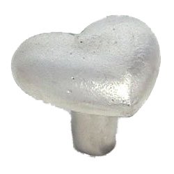 Heart Knob - 1 1/4" in Pewter with Maple Wash