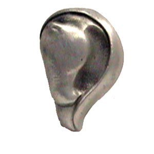 Mare II Horse Knob (Left) in Black with Steel Wash