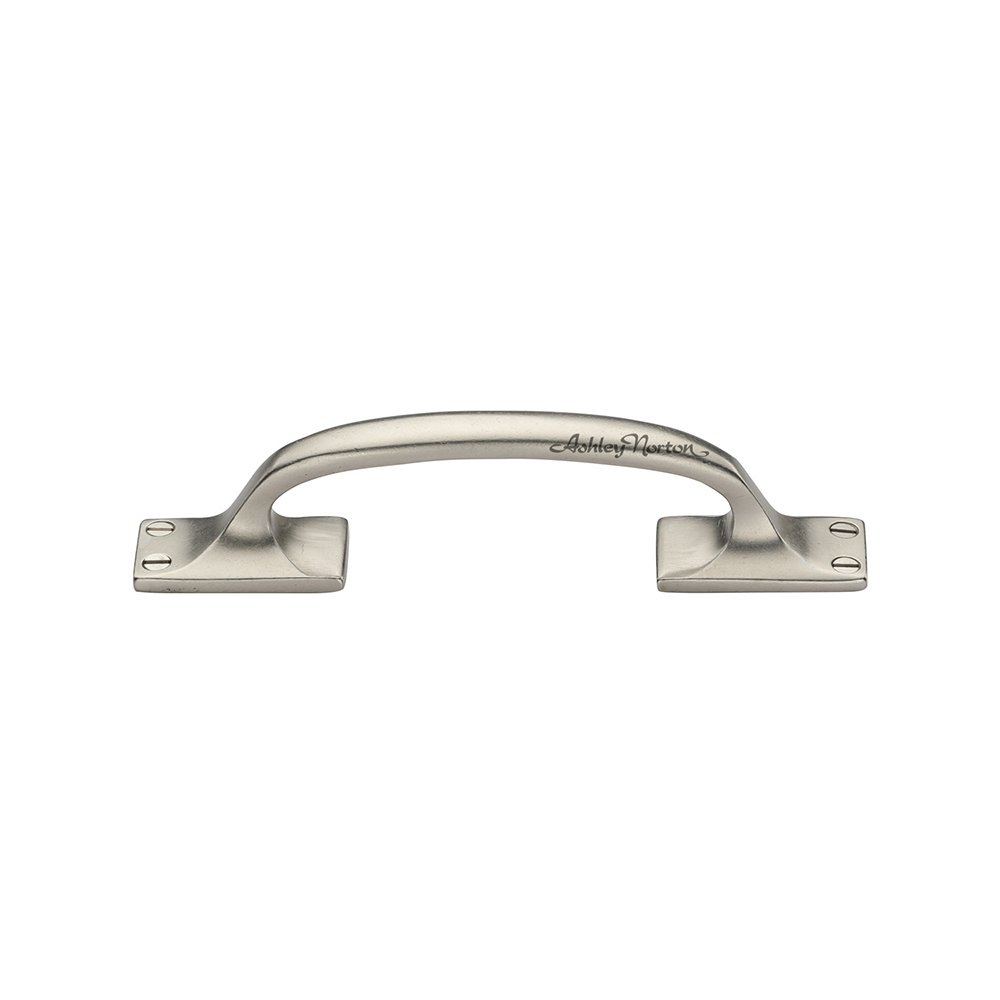 6 1/4" Long Front Mounted Offset Pull in White Bronze