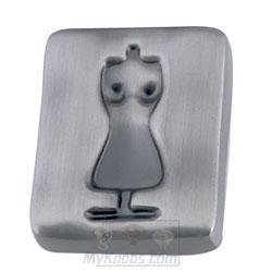 Out of the Closet Dress Quad Knob in Pewter