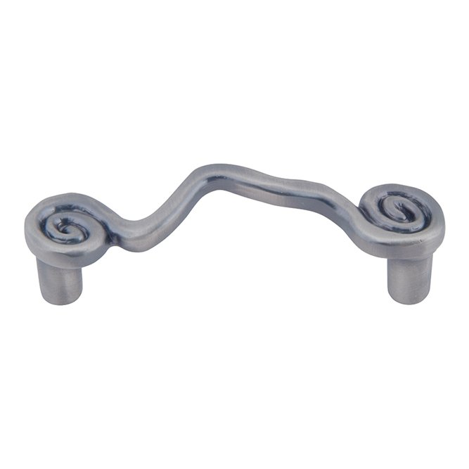 3" Centers Wave Pull in Pewter