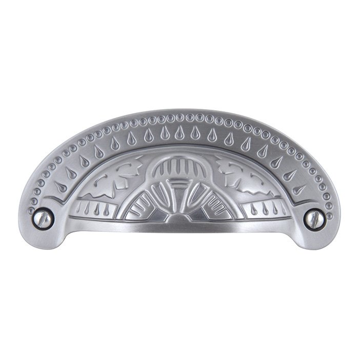 Antiquities Etched 3 1/4" Centers Cup Pull in Pewter