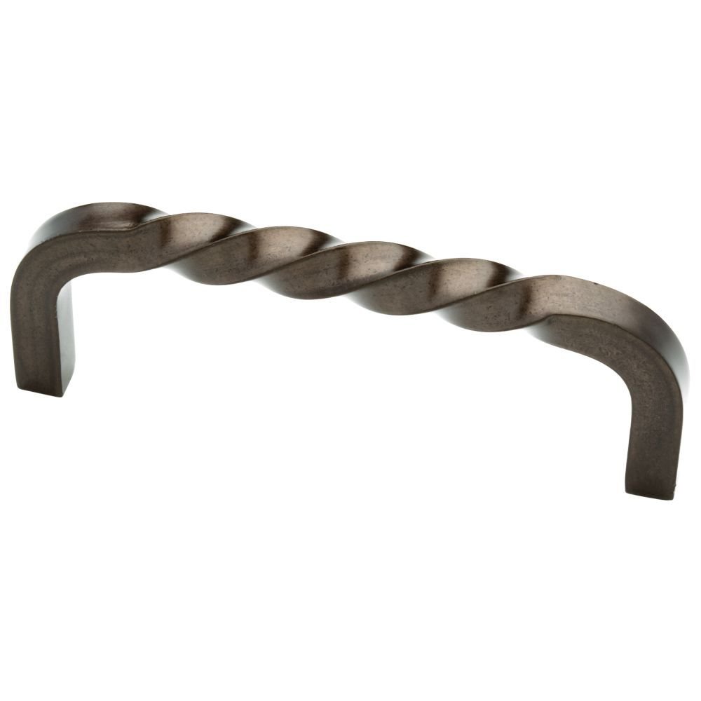 Twisted Pull 3 3/4" (96mm) Centers in Steel Rubbed Bronze