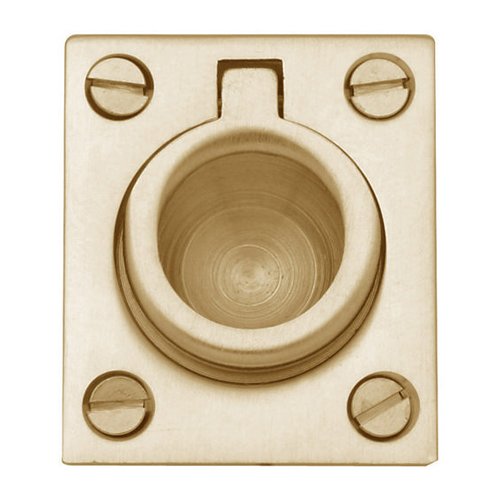 1 1/2" Recessed Ring Pull in PVD Lifetime Satin Brass