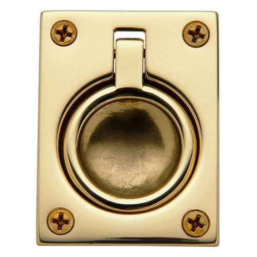 2 1/2" Recessed Ring Pull in Unlacquered Brass