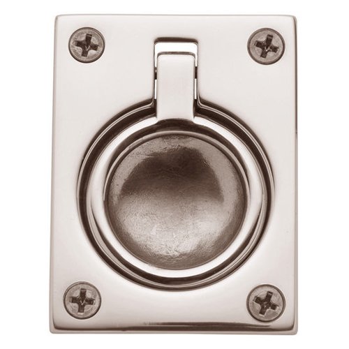 2 1/2" Recessed Ring Pull in Lifetime PVD Polished Nickel