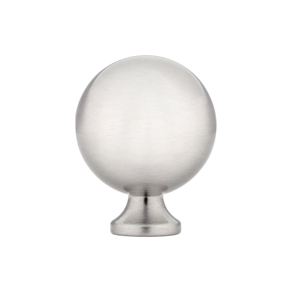 1 1/4" Diameter Spherical Knob in Satin Nickel