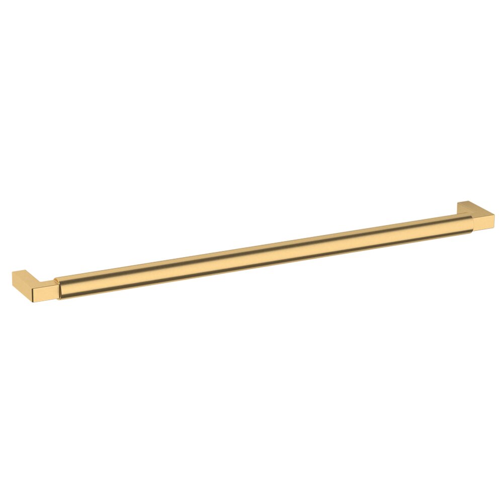 12" Centers Gramercy Pull in PVD Lifetime Satin Brass