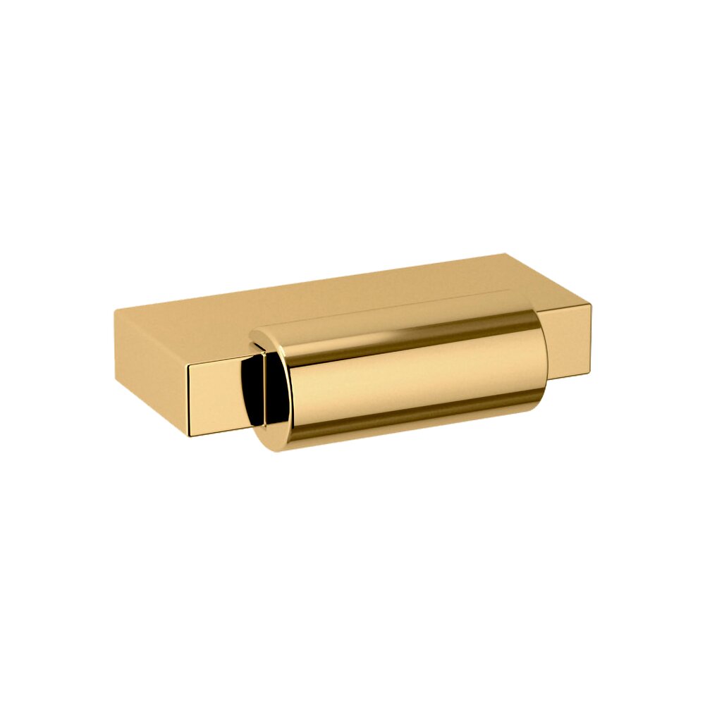 1 7/8" Diameter Modern Knob in Unlacquered Brass
