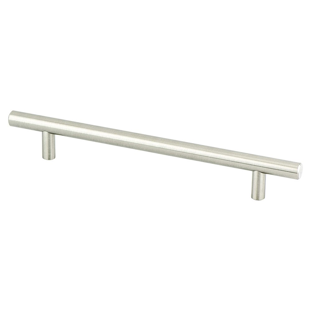 6 5/16" Centers European Bar Pull in Brushed Nickel