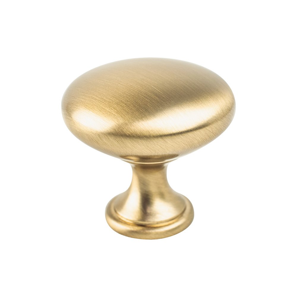 1 1/8" Diameter Mix and Match Round Knob in Brushed Gold