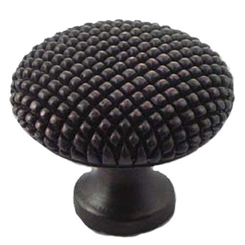 1 3/8" Diameter Caviar Round Knob in Oil Rubbed Bronze
