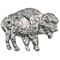 Buffalo Knob in Antique Brass