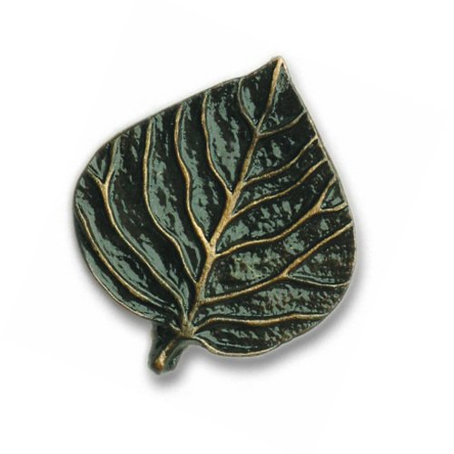 Single Leaf Knob in Antique Copper
