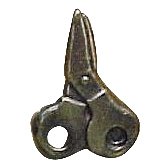 Scissors Knob in Antique Copper