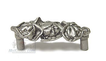 Lily Pad 3" Center Pull in Platinum