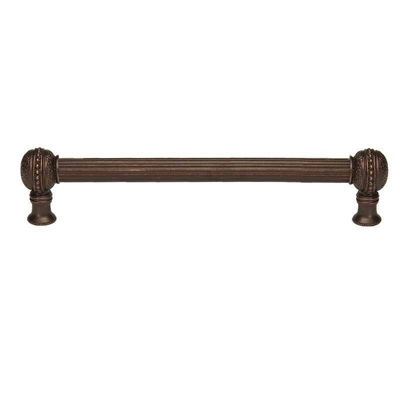12" Centers With 5/8" Reeded Center Long Pull in Oil Rubbed Bronze