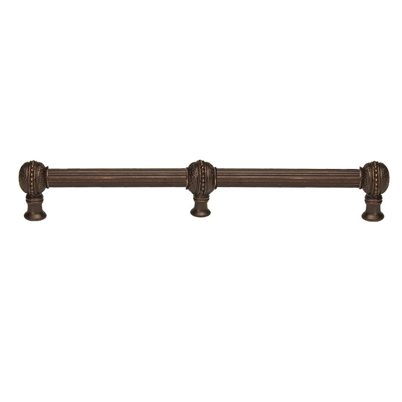 22" Centers With 5/8" Reeded Center Long Pull With Center Brace in Oil Rubbed Bronze
