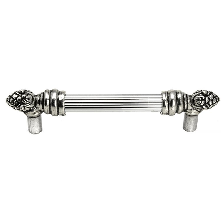 6" Centers Reeded Pull in Jet