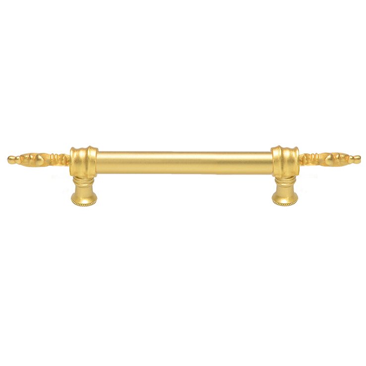 6" Centers Long Pull in Antique Brass