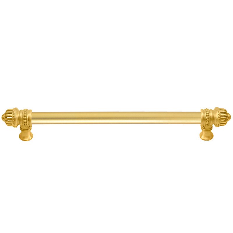 18" Centers Pull with Small Finial and 5/8" Smooth Center in Satin Gold