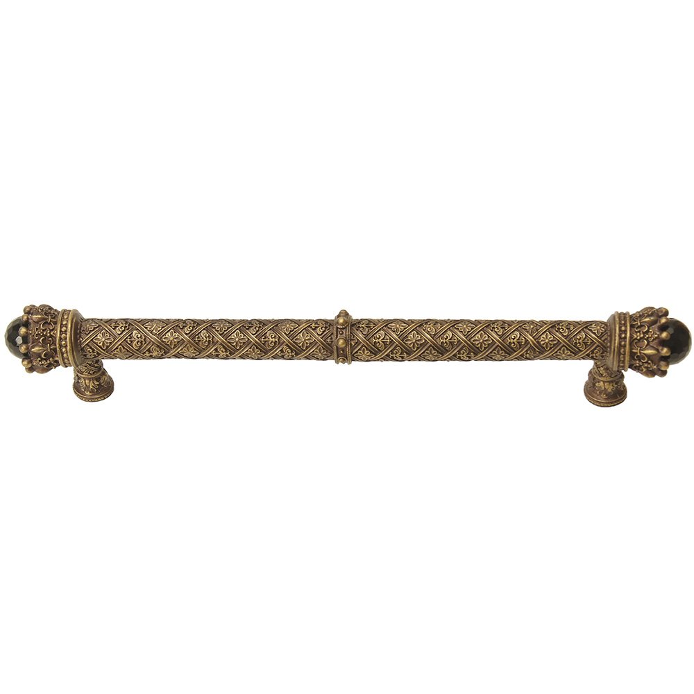 King George 9" Centers Pull with Lapis Stones in Oil Rubbed Bronze