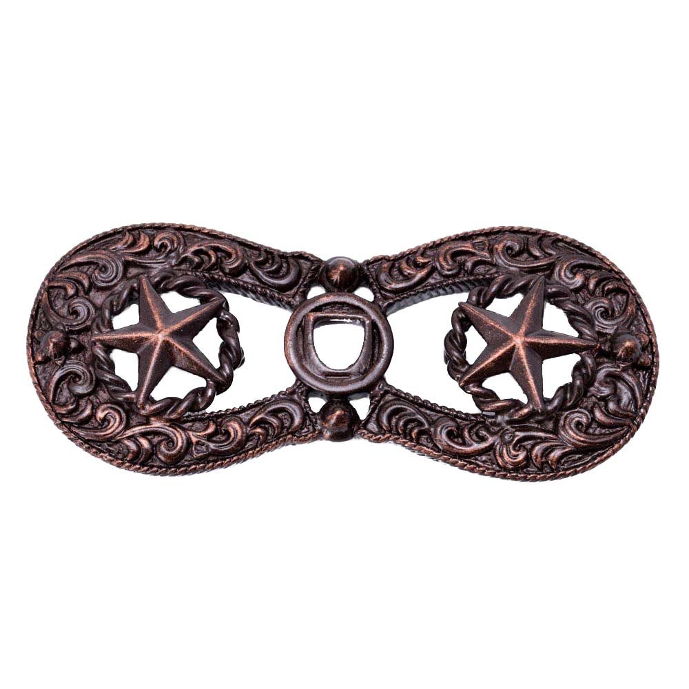 Stars In Rope Horizontal Eated Escutcheon in Oil Rubbed Bronze
