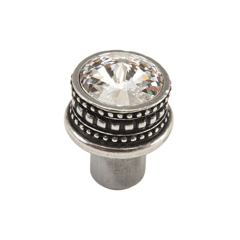 1" Medium Round Knob with 18mm Swarovski Elements in Chalice with Crystal