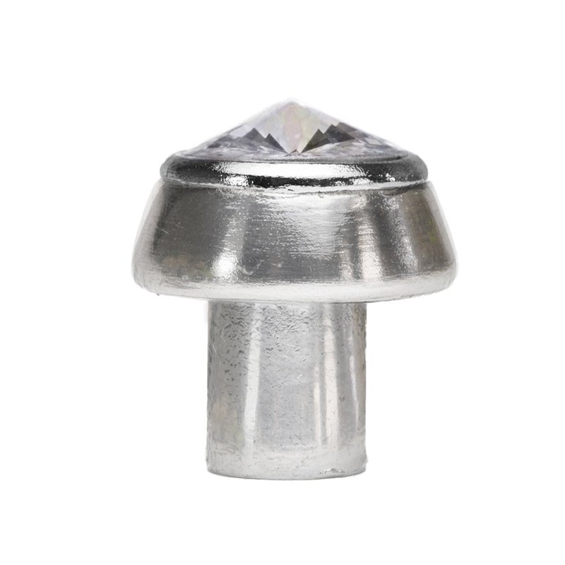 18mm Rivoli Swarovski Crystal Round Knob in Chalice with Crystal