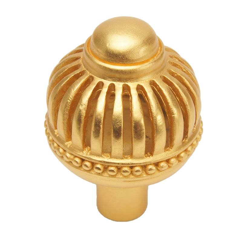 Round Large Knob in Satin Gold
