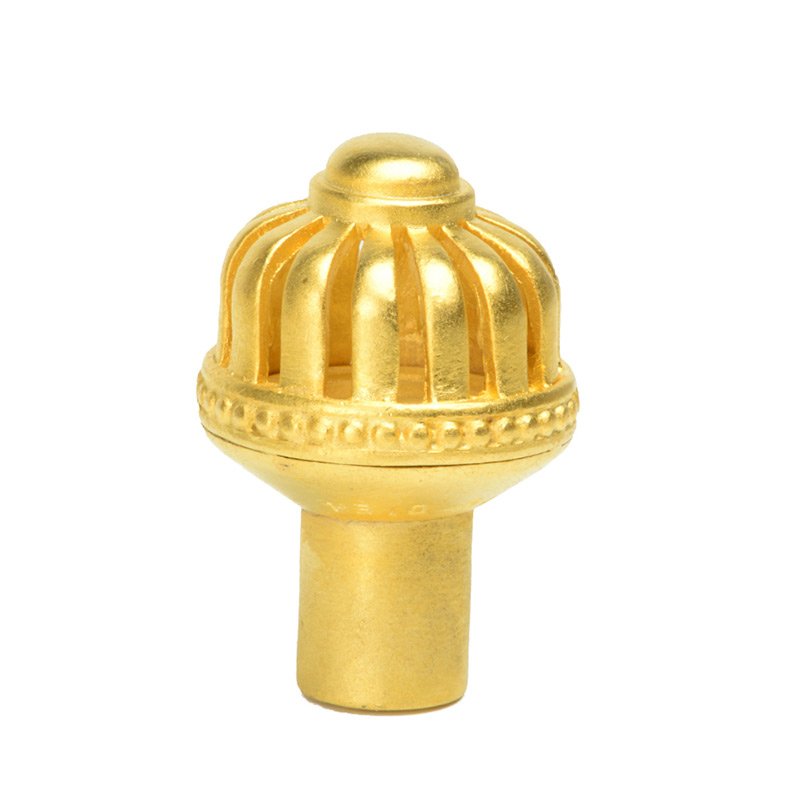 Round Medium Knob in Satin Gold