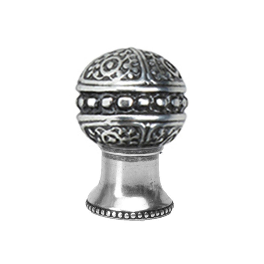 Small Round Knob in Antique Brass