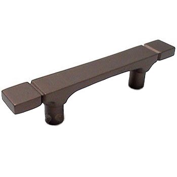 Rectangle 3" Center Large Pull in Oil Rubbed Bronze