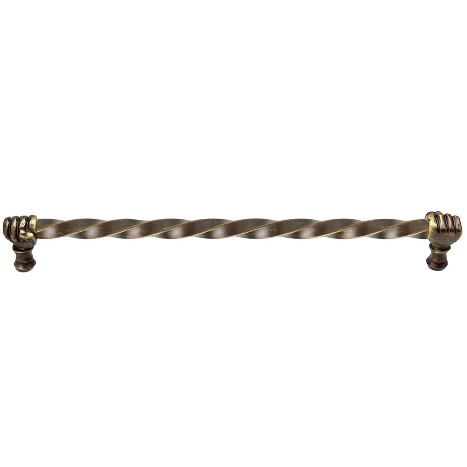 Fist 18" Center Long Pull in Antique Brass