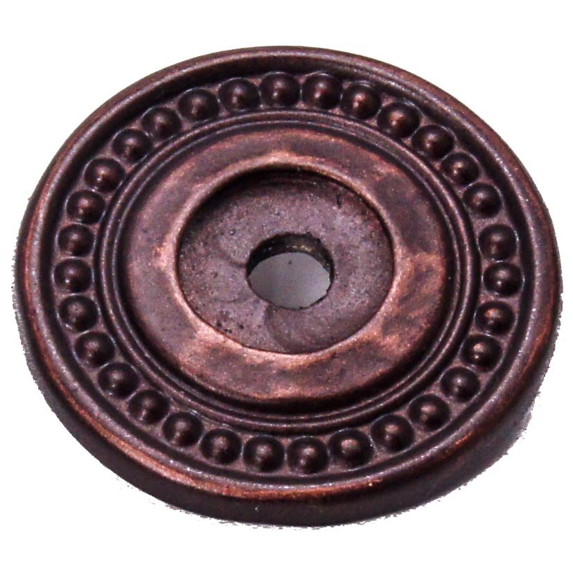 Round Beaded Backplate in Oil Rubbed Bronze