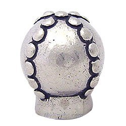 Large Criss Cross Round Knob in Chalice